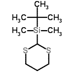 CAS#: 95452-06-5， 1,3-Dithian-2-yl(dimethyl)(2-methyl-2-propanyl)silane