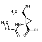 CAS#: 95474-37-6， (1S,2R)-2-Isopropyl-1-[(methylcarbamoyl)amino]cyclopropanecarboxylic acid