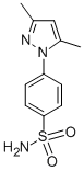 结构式 CAS# 955-15-7, 4-(3,5-二甲基-1H-吡唑-1-基)-苯磺酰胺