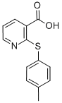 结构式 CAS# 955-53-3, 2-[(4-甲基苯基)硫代]-3-吡啶羧酸