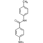 结构式 CAS# 955-96-4, 4-氨基-N-(4-甲基苯基)苯甲酰胺