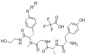 CAS#: 95537-14-7， (2S)-2-Amino-N-[(2R)-1-[[2-[[(2S)-3-(4-azidophenyl)-1-(2-hydroxyethylamino)-1-oxopropan-2-yl]-methylamino]-2-oxoethyl]amino]-1-oxopropan-2-yl]-3-(4-hydroxyphenyl)propanamide 2,2,2-trifluoroacetic acid