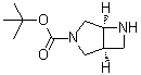 结构式 CAS# 956276-42-9, (1S,5S)-3,6-二氮杂双环[3.2.0]庚烷-3-羧酸叔丁酯