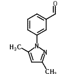 结构式 CAS# 956352-08-2, 3-(3,5-二甲基-1H-吡唑-1-基)苯甲醛