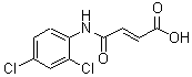 structure of CAS# 95695-47-9, (2E)-4-[(2,4-Dichlorophenyl)amino]-4-oxo-2-butenoic acid;(2E)-3-[N-(2,4-dichlorophenyl)carbamoyl]prop-2-enoic acid;2-butenoic acid, 4-[(2,4-dichlorophenyl)amino]-4-oxo-, (2E);2-BUTENOIC ACID,4-[(2,4-DICHLOROPHENYL)AMINO]-4-OXO-