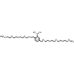 structure of CAS# 957121-01-6, [2,5-Di(2,5,8,11,14-pentaoxapentadec-1-yl)phenyl]boronic acid;2,5-Di-(2<wbr>,5,8,11,1<wbr>4-pentaox<wbr>apentadec<wbr>-1-yl)ben<wbr>zeneboron<wbr>ic acid;2,5-Di(2,5,8,11,14-pentaoxapentadecyl)phenylboronic acid