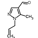 structure of CAS# 957313-16-5, 1-Allyl-5-methyl-1H-pyrazole-4-carbaldehyde;1-Allyl-5-methyl-1H-pyrazole-4-carbaldehyde;BAS 03066069;MFCD02855987