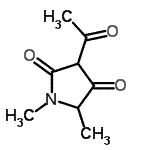 CAS#: 95734-29-5， 3-acetyl-1,5-dimethyl-pyrrolidine-2,4-dione