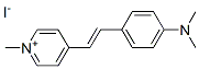 structure of CAS# 959-81-9, 4-[2-[4-(Dimethylamino)Phenyl]Ethenyl]-1-Methyl-Pyridinium Iodide (1:1);N,N-Dimethyl-4-[(E)-2-(1-Methylpyridin-1-Ium-4-Yl)Ethenyl]Aniline Iodide;N,N-Dimethyl-4-[2-(1-Methylpyridin-1-Ium-4-Yl)Vinyl]Aniline Iodide;N,N-Dimethyl-4-[(E)-2-(1-Methylpyridin-1-Ium-4-Yl)Vinyl]Aniline Iodide