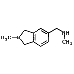 structure of CAS# 959237-27-5, N-Methyl-1-(2-methyl-2,3-dihydro-1H-isoindol-5-yl)methanamine;1H-isoindole-5-methanamine, 2,3-dihydro-N,2-dimethyl-;methyl[(2-methyl-2,3-dihydro-1H-isoindol-5-yl)methyl]amine;MFCD09864258