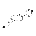 CAS#: 959245-28-4， Methyl 6-(4-pyridinyl)thieno[3,2-b]pyridine-3-carboxylate