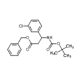 CAS#: 959246-58-3， Benzyl 3-(3-chlorophenyl)-3-({[(2-methyl-2-propanyl)oxy]carbonyl}amino)propanoate