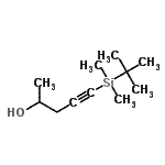 CAS#: 959313-55-4， 5-[Dimethyl(2-methyl-2-propanyl)silyl]-4-pentyn-2-ol