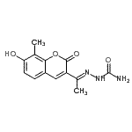 CAS#: 959985-69-4， (2E)-2-[1-(7-Hydroxy-8-methyl-2-oxo-2H-chromen-3-yl)ethylidene]hydrazinecarboxamide