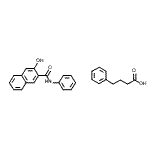 CAS#: 96179-45-2， 4-Phenylbutanoic acid - 3-hydroxy-N-phenyl-2-naphthamide (1:1)