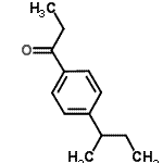 结构式 CAS# 96187-76-7, 1-(4-仲-丁基苯基)-1-丙酮