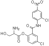 CAS#: 97261-80-8， [4-Chloro-2-[(2-chloro-4-nitrophenyl)carbamoyl]phenyl] 2-amino-3-hydroxypropanoate