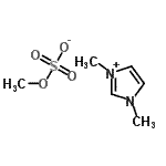 结构式 CAS# 97345-90-9, 1,3-二甲基-1H-咪唑-3-鎓甲基硫酸盐