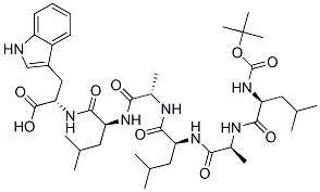 CAS 登录号：97399-67-2， 叔丁氧羰基-亮氨酰-丙氨酰-亮氨酰-丙氨酰-亮氨酰-色氨酸