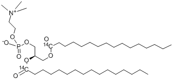 CAS#: 97423-96-6， 4-Hydroxy-N,N,N-Trimethyl-10-Oxo-7-[(1-Oxohexadecyl-1-14C)Oxy]-(7R)-3,5,9-Trioxa-4-Phosphapentacosan-1-Aminium-10-14C Inner Salt 4-Oxide