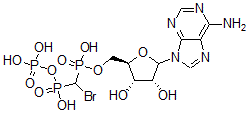 CAS#: 97474-27-6， 5'-Adenylyl (alpha,beta-Bromomethylene)Diphosphonate