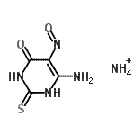 CAS 登录号：97635-40-0， 6-氨基-2,3-二氢-5-亚硝基-2-硫代-4(1H)-嘧啶酮铵盐(1:1)