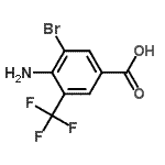 CAS#: 97776-05-1， 4-Amino-3-bromo-5-(trifluoromethyl)benzoic acid