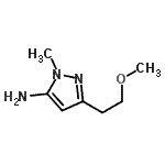 CAS#: 97820-74-1， 3-(2-Methoxyethyl)-1-methyl-1H-pyrazol-5-amine
