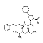 CAS#: 97825-24-6， (4S)-4-Cyclohexyl-1-{[(R)-[2-methyl-1-(propionyloxy)propoxy](4-phenylbutyl)phosphoryl]acetyl}-L-proline