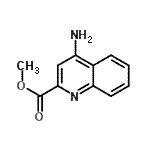 结构式 CAS# 97909-55-2, 甲基4-氨基-2-喹啉羧酸酯