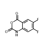 结构式 CAS# 97927-59-8, 6,7-二氟-2H-3,1-苯并恶嗪-2,4(1H)-二酮