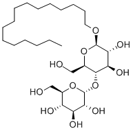 structure of CAS# 98064-96-1, Hexadecyl4-O-alpha-D-Glucopyranosyl-B-D-Glucopyranoside