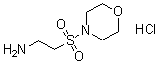 结构式 CAS# 98113-06-5, 2-(4-吗啉基磺酰基)乙胺盐酸盐(1:1)
