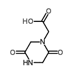 CAS#: 98135-15-0， 2-(2,5-dioxopiperazin-1-yl)acetic acid