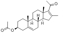 CAS#: 982-06-9， 16-Methyl-20-oxopregna-5,16-dien-3-beta-yl acetate