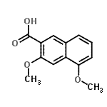 结构式 CAS# 98410-68-5, 3,5-二甲氧基-2-萘甲酸