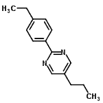 结构式 CAS# 98495-11-5, 2-(4-乙基苯基)-5-丙基嘧啶