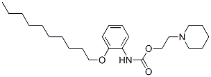 CAS#: 98495-43-3， 2-(1-Piperidinyl)Ethyl 2-(Decyloxy)Phenylcarbamate