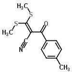 CAS#: 98606-85-0， 2-(4-Methylbenzoyl)-3,3-bis(methylsulfanyl)acrylonitrile