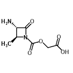 CAS#: 98730-75-7， ({[(2S,3S)-3-Amino-2-methyl-4-oxo-1-azetidinyl]carbonyl}oxy)acetic acid