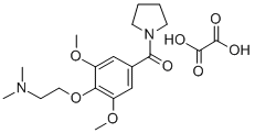 CAS 登录号：98795-93-8， 1-(3,5-二甲氧基-4-(2-(二甲基氨基)乙氧基)苯甲酰基)吡咯烷草酸盐