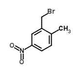 结构式 CAS# 98799-27-0, 2-(溴甲基)-1-甲基-4-硝基苯