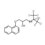 CAS#: 98897-23-5， 1-(1-Naphthyloxy)-3-[(<sup>2</sup>H<sub>7</sub>)-2-propanylamino]-2-propanol