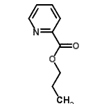 结构式 CAS# 98996-05-5, 丙基2-吡啶羧酸酯