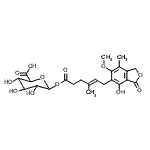 结构式 CAS# 99043-04-6, 霉酚酸酰基-B-D-葡糖苷酸
