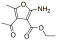 structure of CAS# 99076-38-7, Ethyl 4-Acetyl-2-Amino-5-Methyl-3-Furoate;Ethyl 4-Acetyl-2-Amino-5-Methyl-Furan-3-Carboxylate;4-Acetyl-2-Amino-5-Methyl-3-Furancarboxylic Acid Ethyl Ester;4-Acetyl-2-Amino-5-Methyl-Furan-3-Carboxylic Acid Ethyl Ester