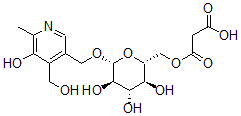 CAS#: 99102-39-3， 5'-O-(6-O-Malonylglucopyranosyl)pyridoxine