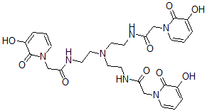 CAS#: 99110-76-6， N,N',N''-(Nitrilotri-2,1-ethanediyl)tris(3-hydroxy-2-oxo-1(2H)-pyridineacetamide