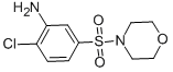 structure of CAS# 99187-74-3, 2-Chloro-5-(Morpholine-4-Sulfonyl)-Phenylamine;2-Chloro-5-Morpholinosulfonyl-Aniline;2-Chloro-5-Morpholinosulfonylaniline;(2-Chloro-5-Morpholinosulfonyl-Phenyl)Amine
