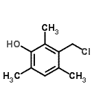 structure of CAS# 99187-90-3, 3-(Chloromethyl)-2,4,6-trimethylphenol;3-(chloromethyl)-2,4,6-trimethylphenol